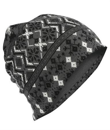 Merino Dalecarlian beanie grey/black One size